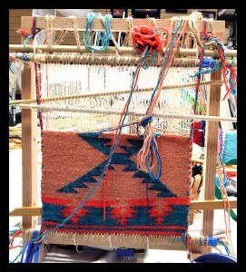 My first attempt at Navaho style weaving With Roy Kady